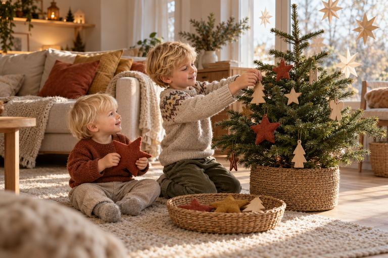 Weihnachtsdeko, die Kinderhände aushält: Ideen für ein gemütliches Zuhause